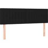  Krevet box spring s madracem LED crni 140x200 cm od tkanine | shoptok.hr