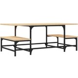 vidaXL Klubska mizica sonoma hrast 100x50,5x40 cm inženirski les, (20908568) | Shoptok.si