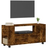 TV ormarić boja dimljenog hrasta 102x34,5x43 konstruirano drvo | shoptok.hr
