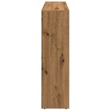  Pregrada/regal za knjige 3 razina hrast 137 5x29x103 5cm drveni | shoptok.hr