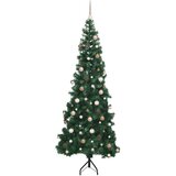 vidaXL Korner Umjetno Božićno Drvo Zelena 240 cm PVC i metal | shoptok.hr