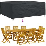 vidaXL Prevleka za zunanje pohištvo Črna 300 x 250 x 100 cm 420D | Shoptok.si