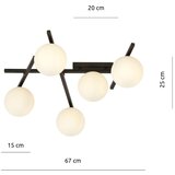  plafonsko svetlo smart 5xE14/10W/230V crno/belo | Eponuda.com