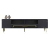 Hanah home tv polica Dekop3 anthracite gold
