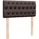  Krevet s oprugama i madracem tamnosmeđi 90 x 200 cm od tkanine | shoptok.hr