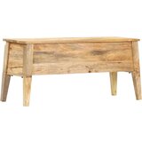 vidaXL Škatla za shranjevanje 99x35x48 trden mangov les | Shoptok.si