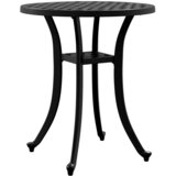  Vrtni stol crni Ø48x53 cm od lijevanog aluminija | shoptok.hr