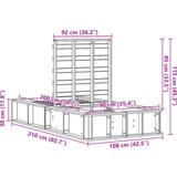  Konstrukcija postelje Voskast rjav 90 x 200 cm, (5000123910) | Shoptok.si