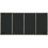  Vrtni stol sa staklenom pločom sivi 190x90x75 cm od poliratana | shoptok.hr