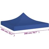  Krov za šator za zabave 2 x 2 m plavi 270 g/m² | shoptok.hr