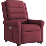  Naslonjač na podizanje od tkanine crvena boja vina | shoptok.hr