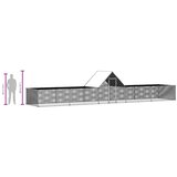  Kokošinjac od pocinčanog čelika 10 x 2 x 2 m | shoptok.hr