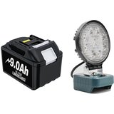 SupplySwap Makita 18V baterija, kapaciteta 90Ah, funkcija delovne svetilke, 9.0AH Baterijski komplet, (5000210073) | Shoptok.si