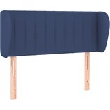 Maison Chic vzglavna omarica - nočna omarica - posteljna omarica z ušesi modro 103x23x78/88 cm blago, (21712677) Cene