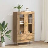 vidaXL Highboard s ladicama Umjetnički hrast 69,5 x 31 x 115 cm Cijene