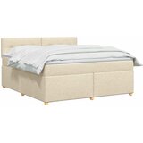  Boxspring krevet s madracem Krem 140 x 200 cm Tkanina | shoptok.hr
