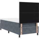 Box Spring postelja z vzmetnico temno siva 90x200 cm žamet, (22052285) | Shoptok.si