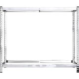  Stalci za gume s 2 razine 3 kom srebrni 110x40x110 cm čelični | shoptok.hr