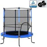  Trampolin sa sigurnosnom mrežom okrugli 140 x 160 cm plavi Cijene
