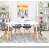 LEMON Set trpezarijskih plišanih stolica 4 kom Freja siva 25-KS012SET | Eponuda.com