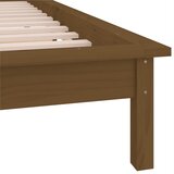  LED okvir kreveta boja meda 100 x 200 cm od masivnog drva | shoptok.hr