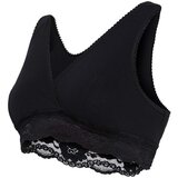 Carriwell nedrček za dojenje, čipkast, organski bombaž, črni - XL black | Shoptok.si