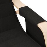  Stolica za ljuljanje od tkanine crna | shoptok.hr