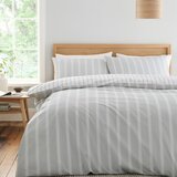 Bianca Siva pamučna posteljina za krevet za jednu osobu 135x200 cm Ashford Stripe – | shoptok.hr