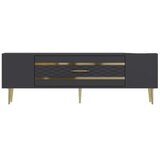Hanah home tv polica Dekolp2 anthracite gold