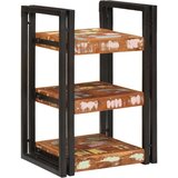 vidaXL Nočna omarica 2 pcs Rjava in črna Reclaimed Trdo Les | Shoptok.si