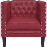  Fotelja Chesterfield vino crvena umjetna koža | Eponuda.ba