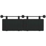  Držeće uzglavlje Zidne Jednobojno Crna 130 x 55 x 5 cm tkanina - Crna 120 cm bez LED svjetla | shoptok.hr
