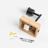  Brilagi - Zidna lampa NUBILA WOOD 1xE27/25W/230V hrast/siva | Eponuda.com