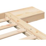 vidaXL Posteljni okvir s omaricami ob postelji 120x200cm iz trdnega lesa | Shoptok.si