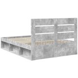  Konstrukcija postelje Beton 140 x 200 cm Masivno borovo les, (5000102711) | Shoptok.si