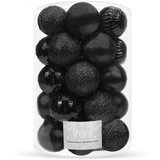  Kuglice za Božićno Drvce 6 cm 20 kom. Crne | shoptok.hr