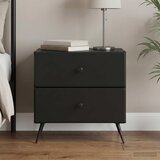  Noćni ormar Crna 62 x 34,5 x 47,5 cm Konstruirano drvo | shoptok.hr