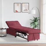 vidaXL Krevet na razvlačenje s kotačem Crvena 191 x 67 x 82 cm Tkanina Cijene