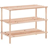  Stalak za cipele s 3 razine od masivne jelovine | shoptok.hr