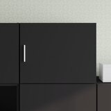 The Living Store Stenska omarica črna 50x42,5x40 cm inženirski les - Stenska Omarica, (21661096) | Shoptok.si