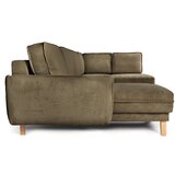 Bonami Selection Zelena sklopiva kutna garnitura od samta (s desnim kutom/u obliku slova "U") Tori – | shoptok.hr