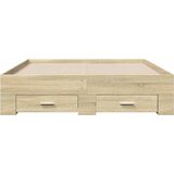  Okvir za krevet s ladicama boja hrasta 135x190 cm drveni | shoptok.hr