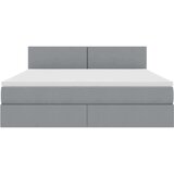  Krevet s prostorom za pohranu s LED-om s madracem Svijetlo siva | shoptok.hr