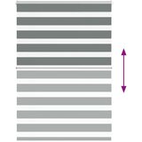 vidaXL Zebra senčilo temno sivo 95x100 cm tkanina širina 90,9 cm | Shoptok.si