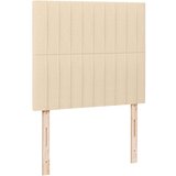  s oprugama i madracem LED krem 120 x 190 cm od tkanine | shoptok.hr