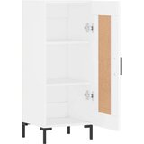 vidaXL Komoda bela 34,5x34x90 cm inženirski les | Shoptok.si