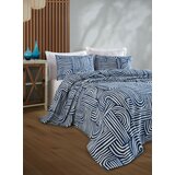 Lessentiel Maison set Prekrivač i jasučnice Line Art, 200 x 230 cm, Plavi Cene