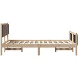  Okvir kreveta Smeđa i taupe 120 x 200 cm Masivna borovina | shoptok.hr