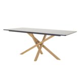 Venture Home Piazza pravokutni blagovaonski stol 180 × 90 cm, crni | shoptok.hr