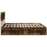  Konstrukcija postelje z vzglavjem Dimljeni oreh 180 x 200 cm, (5000103834) | Shoptok.si